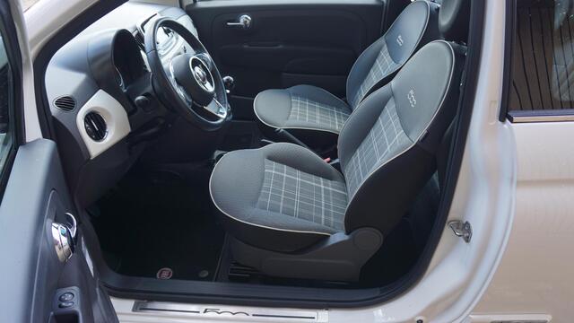 Fiat 500 0.9 TwinAir 80pk Turbo Lounge Pano.Dak 16inch LM Navi Airco *Sportief* NL auto!