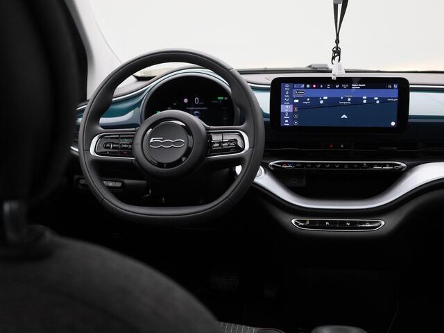 Fiat 500 500e 42 kWh Icon | Climate Control / ECC | Panoramadak | Licht metalen velgen 16 inch | Cruise control Standaard | Connectiviteit af fabriek | Navigatie | Stoelverwarming | Park Distance Control voor en achter |