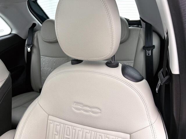 Fiat 500 La Prima 42 kWh | airco automatisch | Apple Carplay/Android | cruise control adaptief met Stop&Go en stuurhulp | lederen bekleding | lichtmetalen velgen 17" | navigatiesysteem full map | panoramadak |