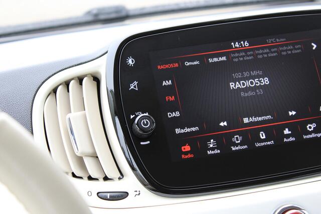 Fiat 500 1.2 Automaat Cruisecontrol | Carplay | Airco | Lichtmetalen Velgen | Superleuke Nette Auto!