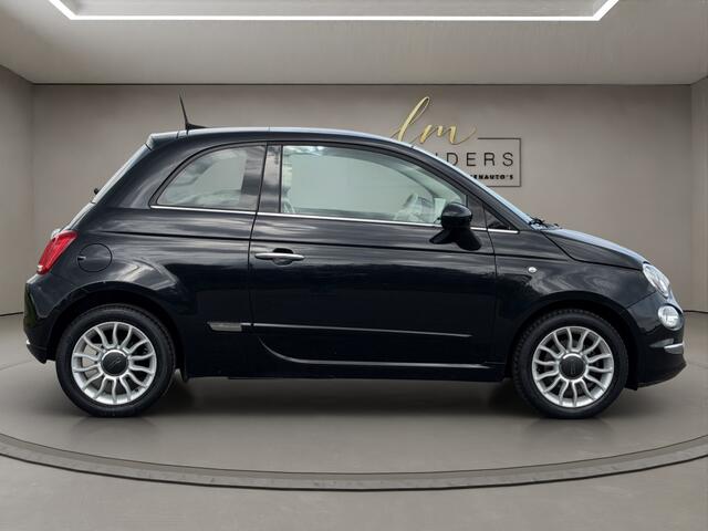 Fiat 500 1.2 Lounge 2019 ZWART | Panoramadak | Apple CarPlay | Benzine |