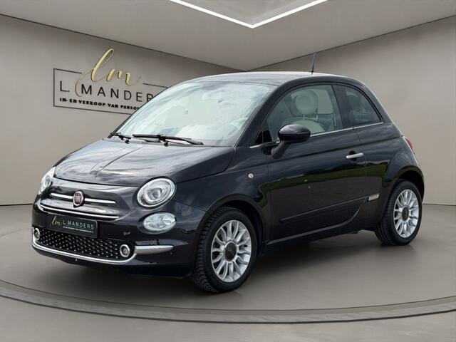 Fiat 500 1.2 Lounge 2019 ZWART | Panoramadak | Apple CarPlay | Benzine |