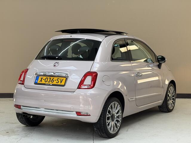 Fiat 500 0.9 TwinAir Turbo Star, 85Pk, 2019, Open panoramadak, Climate control, Parkeersensoren, parelmoer lak, 4 seizoenen banden, Bluetooth audio,
