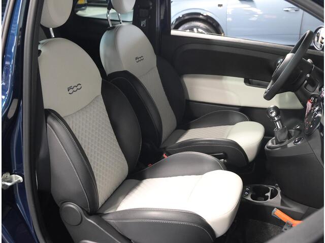 Fiat 500 1.0 Hybrid Dolcevita | 1ste eigenaar | LEER/Stof 2 Tone | Glazen dak | Parkeersensoren | Climate Control | AppleCarPlay/AndroidAuto | Isofix | Privacy Glass |