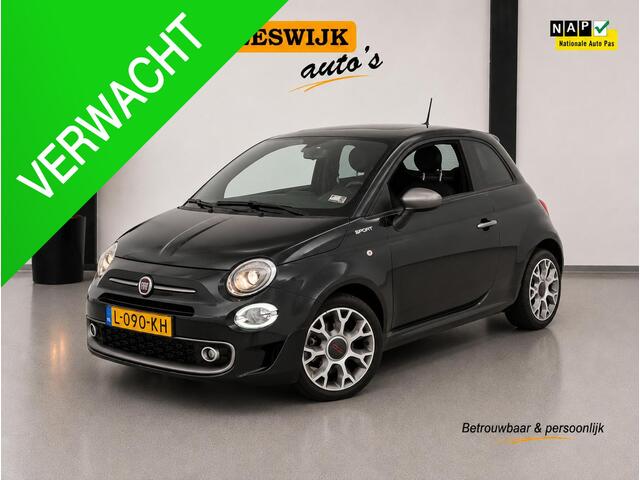 Fiat 500 1.0 Hybrid Sport Ecc | Lmv | Schuif/kanteldak | Leer| Pdc | Cv op afstand