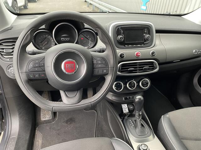Fiat 500 X CROSS 1.4 Turbo MultiAir Cross AUTOMAAT, 89Dkm, Keyless, Leer/Stof, Clima, Navi, CC, Bluetooth, PDC, LM, nw. APK - Inruil Mogelijk -