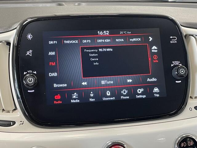 Fiat 500C 1.0 Hybrid Dolcevita Navigatie, Climate Control, Cruise Control, 15"Lm, Mistlampen,