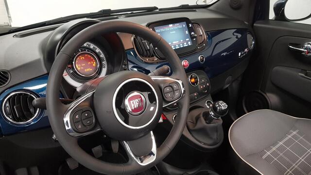 Fiat 500C 1.0 Hybrid Lounge Plus Navigatie Cruise Control Parkeer Sensoren Climate Control DAB Lichtmetalen Velgen