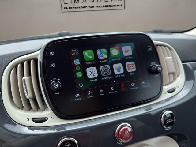 Fiat 500C 1.2 Lounge 2019 GRIJS | Cabrio | Navigatie | Airco