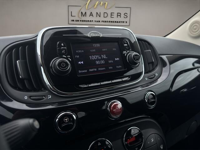 Fiat 500C 1.2 Lounge 2017 ZWART | Cabrio | Apple CarPlay | Benzine | PDC