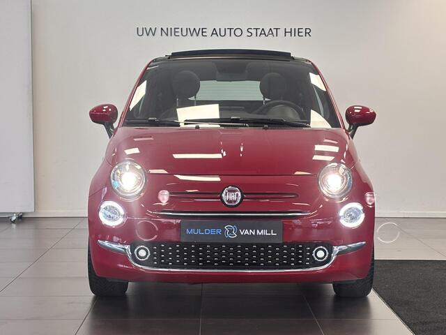 Fiat 500C Cabio RED 1.0 Hybrid 70pk | CLIMA | 16" LM-VELGEN | NAVI | DAB+ | APPLE CARPLAY / ANDROID AUTO | VOUWDAK ZWART