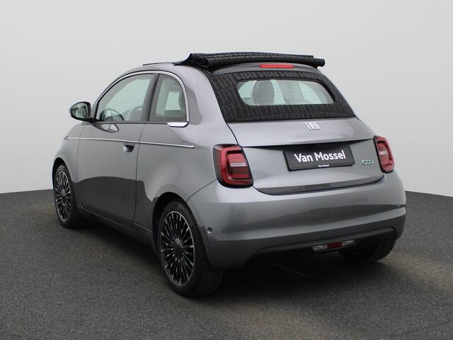 Fiat 500C 500e 42 kWh La Prima | Achteruitrijcamera | Adaptive Cruise Control | Canvas Open Dak | CCS | Draadloos Opladen | Leder | Stoelverwarming |