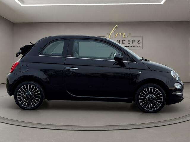 Fiat 500C 1.2 Lounge 2019 ZWART | Automaat | Cabriolet | Navigatie
