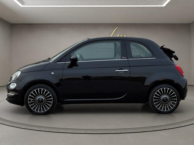 Fiat 500C 1.2 Lounge 2019 ZWART | Automaat | Cabriolet | Navigatie