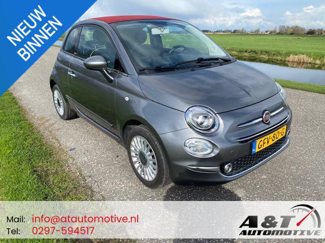 Fiat 500C 1.2 Lounge Cabrio/Airco/Navigatie/93dkm/2018