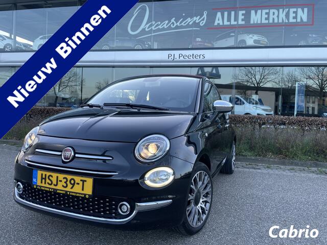 Fiat 500C 1.2 Lounge Airco - Apple carplay - Cruise control - Parkeersensor achter - Navigatiesysteem - Radio - Bluetooth - Licht metalen velgen 16 inch - Start/stop systeem - Elektrische ramen voor - Led dagverl
