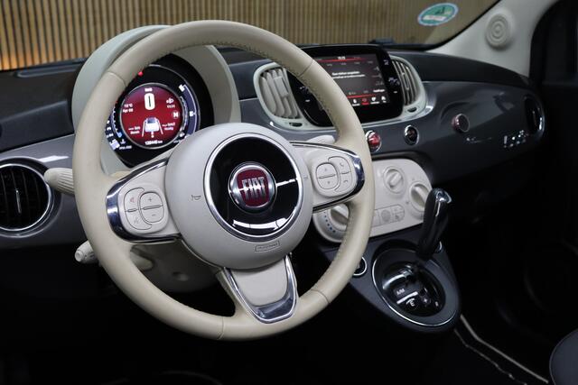 Fiat 500C 1.2 Automaat Lounge Cabrio Automaat | Elek. Bedienbare Kap | Cruise-control | Navigatie | Apple Carplay & Android Auto | Parkeersensoren Achter | Airco | LM Velgen