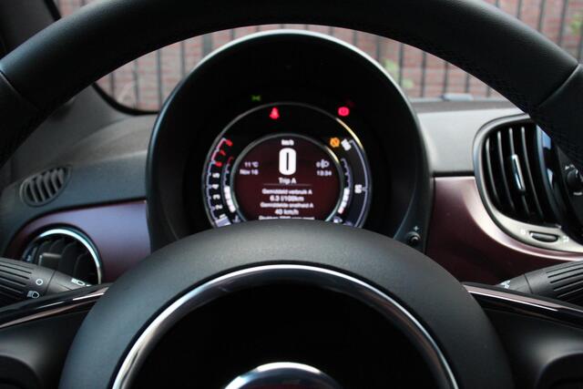 Fiat 500C 1.2 Star | Leder | Navigatie | Climate Control | Parkeer sensoren | Digitale Cockpit | Cruise control | LMV 16"