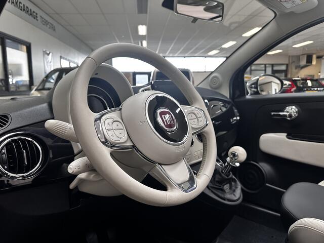 Fiat 500C 1.0 Hybrid Star /Elek. kap! /DAB+! /Navi /Half Leder /Climat /Cruise /Elek. pakket /Bluetooth /Regensensor /16"LMV /PDC /Mistlampen /Isofix /Armsteun.