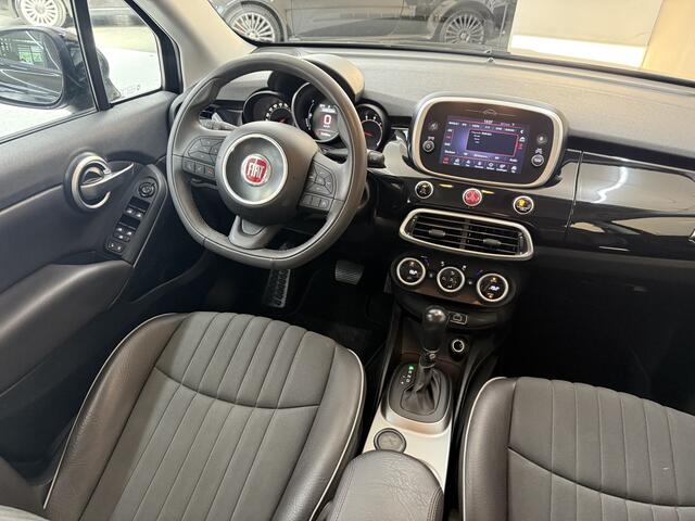 Fiat 500X 1.4 Turbo MultiAir Lounge, 140Pk, 2018, 2de eigenaar, Apple Carplay, NIeuwe Distributieriem, 4 seizoenen banden, Parkeersensoren, Climate control, Cruise control, Half leder/ Half stof, Armsteun,