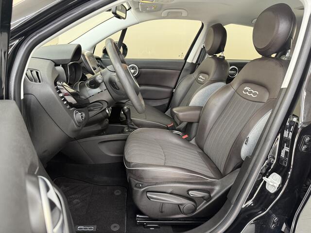 Fiat 500X 1.4 Turbo MultiAir Lounge, 140Pk, 2018, 2de eigenaar, Apple Carplay, NIeuwe Distributieriem, 4 seizoenen banden, Parkeersensoren, Climate control, Cruise control, Half leder/ Half stof, Armsteun,