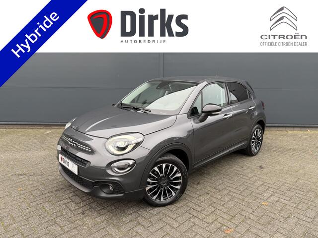 Fiat 500X 130pk Hybrid (Camera - LED - Navigatie via APP - Parkeersensoren V+A - Automatische Airco - 17")