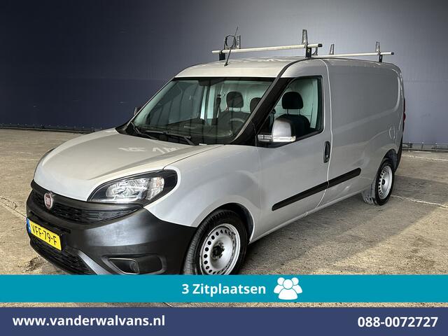 Fiat DOBLO Cargo 1.6 MJ 105pk L2H1 Euro6 Airco | 3-Zits | Navigatie | Trekhaak | Dakdragers Cruisecontrol, Parkeersensoren, Bijrijdersbank