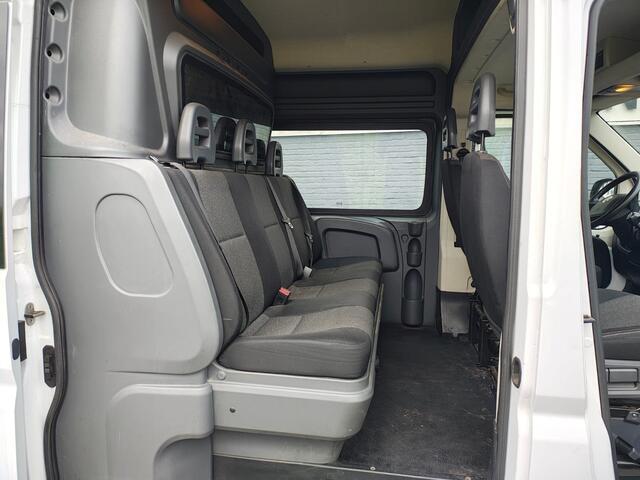 Fiat DUCATO 35H 3.0I CNG Dubbele Cabine EURO 6 Maxi Gran Volume DC Airco Camera Trekhaak Standkachel Betonplex Vloer Wandbetimmering Schuifdeur 1e Eigenaar CNG Aardgas