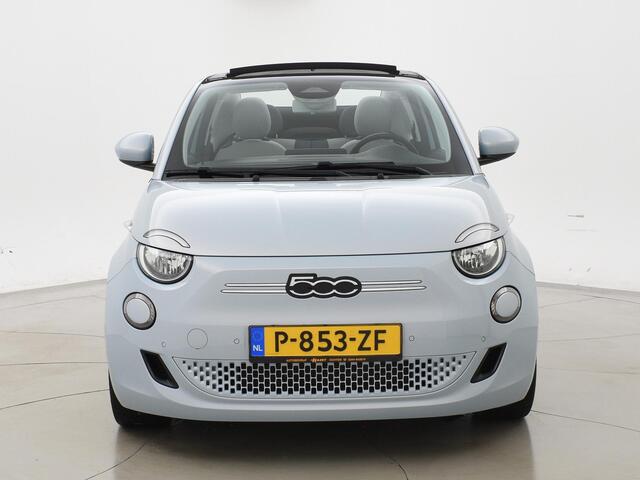 Fiat E-500 La Prima 42 kWh *CELESTIAL BLUE* + STOELVERW. | CAMERA | 17 INCH | APPLE CARPLAY