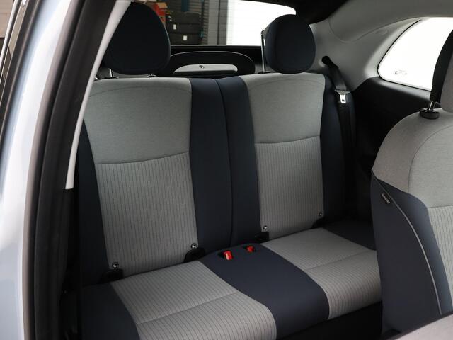 Fiat E-500 La Prima 42 kWh *CELESTIAL BLUE* + STOELVERW. | CAMERA | 17 INCH | APPLE CARPLAY