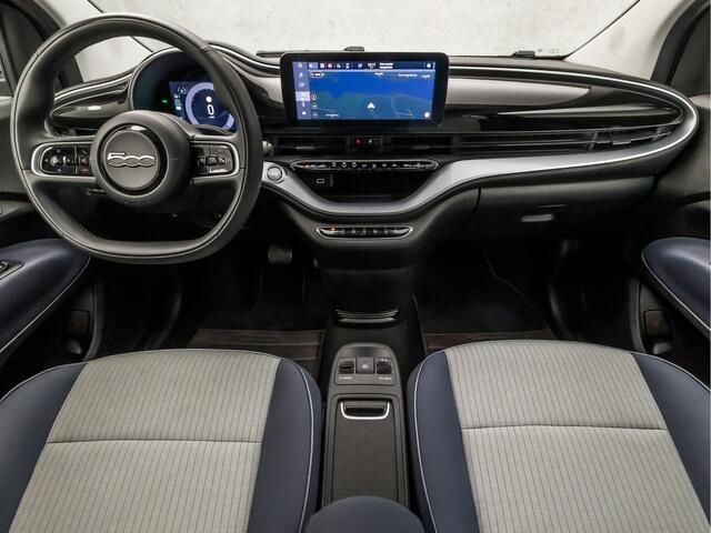 Fiat E-500 C Icon 42 kWh (APPLE CARPLAY, GROOT NAVI, CLIMATE, LED, LM VELGEN, CRUISE CONTROL, NIEUWSTAAT)