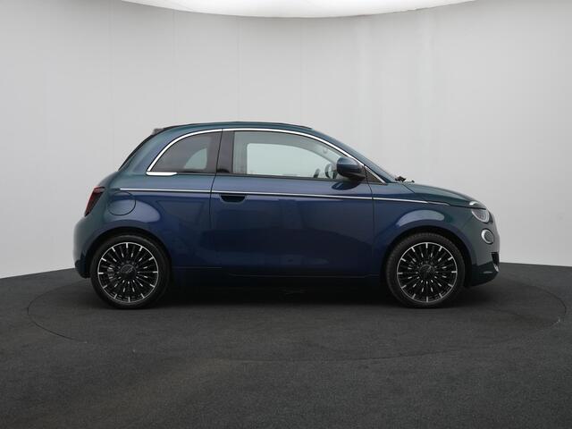 Fiat E-500 C La Prima automaat 42 kWh | Cruise Control | CarPlay | Navigatie | Parkeersensoren | Achteruitrijcamera | Stoelverwarming | LED verlichting - 16% bijtelling tot 12-2027