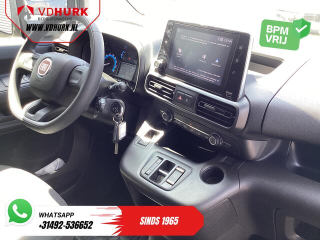 Fiat E-Doblo L2 50 kWh 285 WLTP Carplay/ Snellader/ Camera/ Cruise/ 3 Pers./ Airco/ DAB