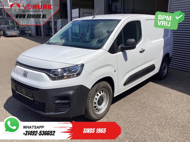 Fiat E-Doblo L2 50 kWh 285 WLTP Carplay/ Snellader/ Camera/ Cruise/ 3 Pers./ Airco/ DAB