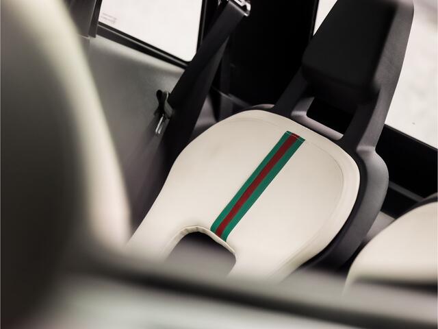 Fiat Topolino Brommobiel Gucci (BLACK PACK (GESPOTEN), HOOGGLANS ZWART LAK, 15 INCH LICHTMETALEN VELGEN, WIT LEER, LEDER STUURWIEL, NIEUWSTAAT)