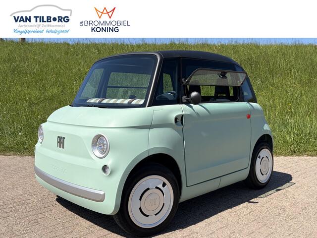 Fiat Topolino Brommobiel Verde Vita | Elektrische Brommobiel | Panoramadak | Ventilatie | LED Verlichting