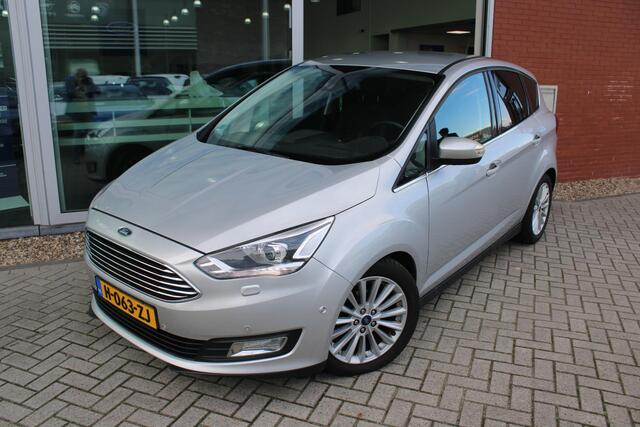 Ford C-MAX 1.0 EcoBoost 125 PK Titanium | Camera | Winterpack | Navigatie | 17 INCH Lichtmetalen Velgen | Climate Control | Cruise Control | Privacy Glass | Half lederen bekleding | Dealeronderhouden