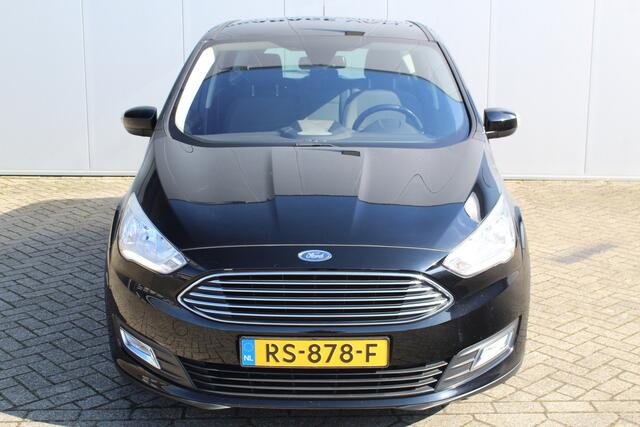Ford C-MAX 1.0-125pk Titanium. Goed onderhouden hoogzitter ! Autm. airco dual, LM wielen, elektr. achterklep, cruise control, navigatie, telefoonvoorb., panoramadak, metallic lak, voorraamverwarming etc.