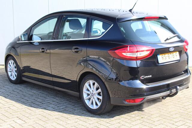 Ford C-MAX 1.0-125pk Titanium. Goed onderhouden hoogzitter ! Autm. airco dual, LM wielen, elektr. achterklep, cruise control, navigatie, telefoonvoorb., panoramadak, metallic lak, voorraamverwarming etc.