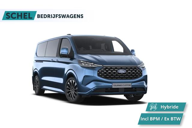 Ford Custom Tourneo 340 2.5 PHEV L2H1 Titanium X 232pk | ACC | Pano | B&O | Elek. schuifdeuren | 360 camera | Elek-Trekhaak | Prijs excl. BTW | Rijklaar