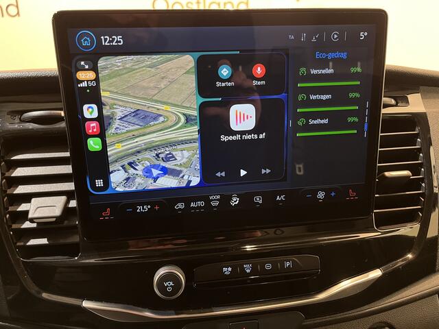 Ford E-Transit 350 L2H2 Trend 68 kWh / 100% Elektrisch !! / Airco / Cruise Control / CarPlay / Camera / Navigatie / 3-Zits / 12.200 KM !!