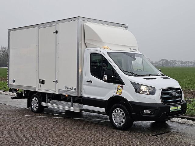 Ford E-Transit 390 L3 89Kwh electrisch, gesloten laadbak, laadklep, zijdeur, airco, automaat, navi, spoiler, NIEUW!!