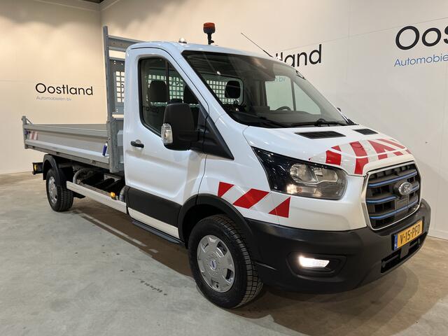Ford E-Transit 350 L3 Trend 68 kWh RWD Kipper / Tipper / 100% Elektrisch / Airco / Cruise Control / Camera / CarPlay / Navigatie / 3-Zits / 1.600 KM !!