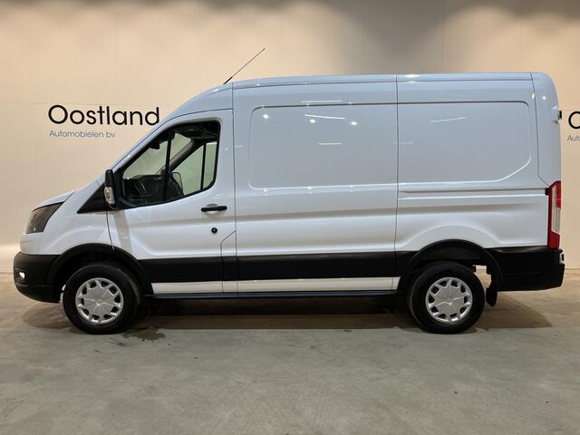 Ford E-Transit 390 (3500 kg) L2H2 Trend 68 kWh / 100% Elektrisch !! / Airco / Cruise Control / CarPlay / Camera / Navigatie / 3-Zits / 13.850 KM !!