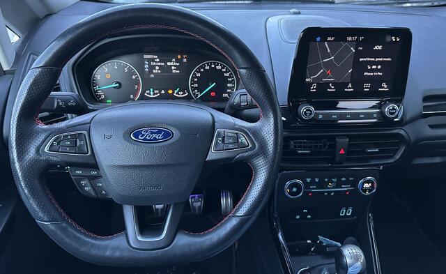 Ford ECOSPORT 1.0 EcoBoost ST-Line Black 125PK | ZEER NETTE STAAT | BOMVOL | Achteruitrijcamera | Stoelverwarming | Stuurverwarming | Voorruitverwarming | Navigatie | Apple Carplay |Android Auto | Parkeersensoren | Cruise Control | Climate Control | 2 Sleutels |