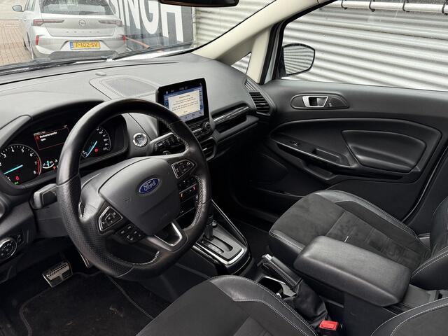 Ford ECOSPORT 1.0 EcoBoost Titanium ST-Line Automaat!! | Stoel/Stuurverwarming | B&O Geluidssysteem | Navi | Cruise | Verwarmde Voorruit | Trekhaak | RIJKLAARPRIJS INCL 12 MAANDEN GARANTIE EN BEURT