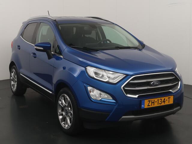 Ford ECOSPORT EcoBoost 125pk Titanium | Trekhaak | Winterpack | Camera | Dodehoek detectie | B&O audio | Cruise | 17" LMV | 1/2 leer | Apple carplay |