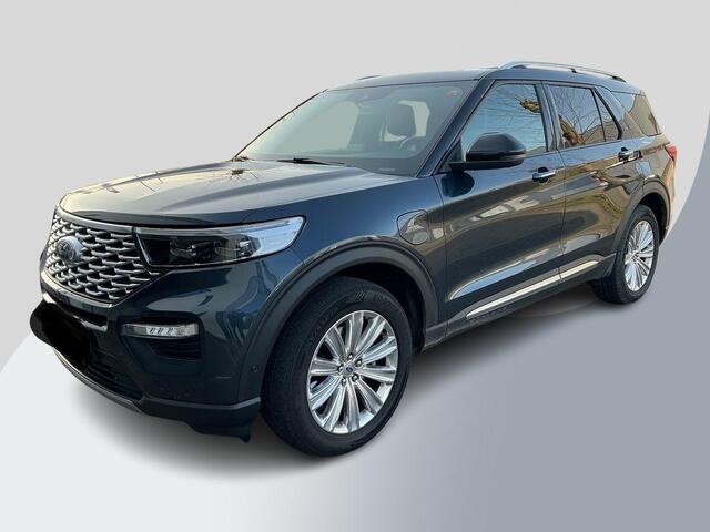 Ford EXPLORER 3.0 V6 EcoBoost PHEV Platinum 457pk | 7 persoons | Trekhaak | Panoramadak | BTW verrekenbaar | Adaptieve Cruise | Lederen bekleding | Stoelverwarming