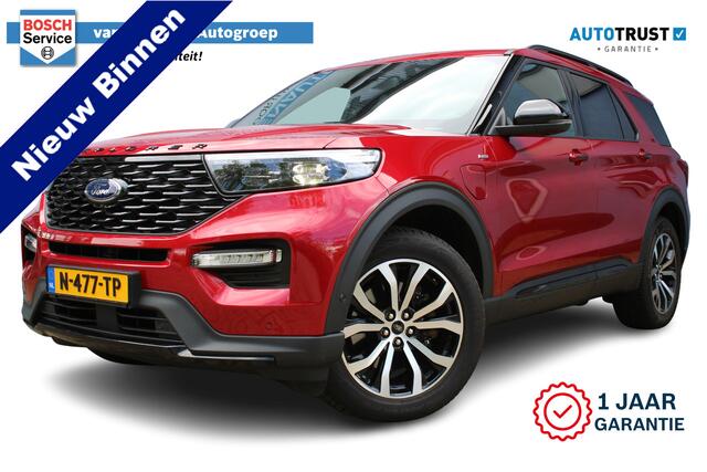 Ford EXPLORER 3.0 V6 EcoBoost PHEV ST-Line | Incl. 12 maanden Garantie | Trekhaak | Panorama dak | B&O Audiosysteem | Stoel/stuurverwarming | Stoelventilatie | Achterbank verwarming | 360* Camera | Adaptive cruise | Apple CarPlay/Android Auto | Elektrisch verstelbare s