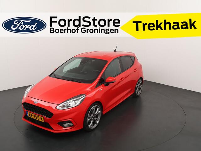 Ford FIESTA EcoBoost 100 pk ST-Line | B&O | Adapt. Cruise | Leder | Winter Pack | Trekhaak | Navi | Apple/Android CarPlay | 18'' lm |
